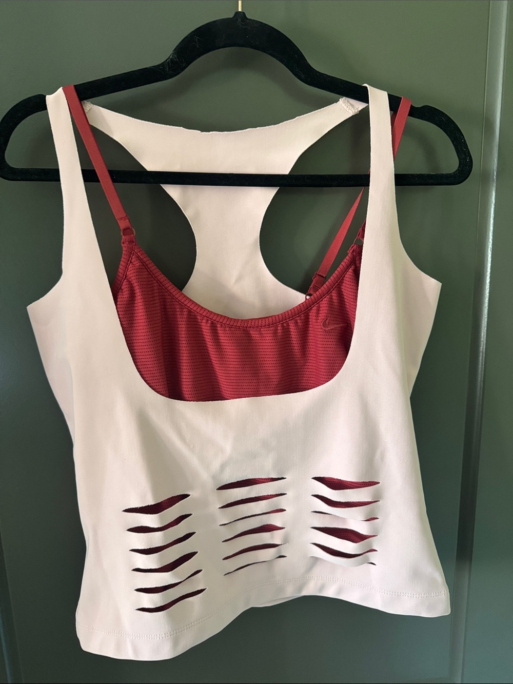 Women’s Nike Layered Tank Top/Sports Bra Combo - Large - Like New